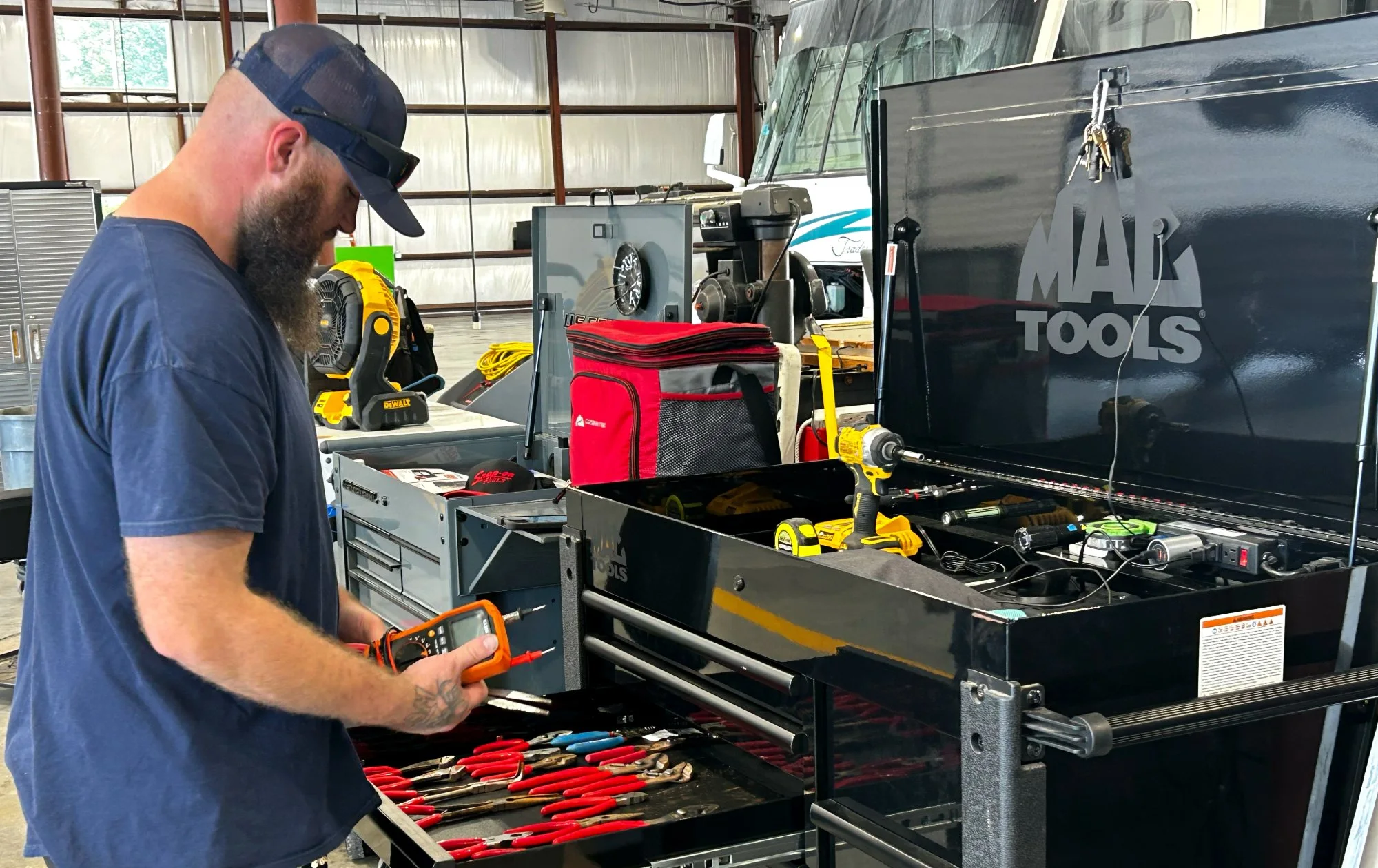 RV parts department merchandise